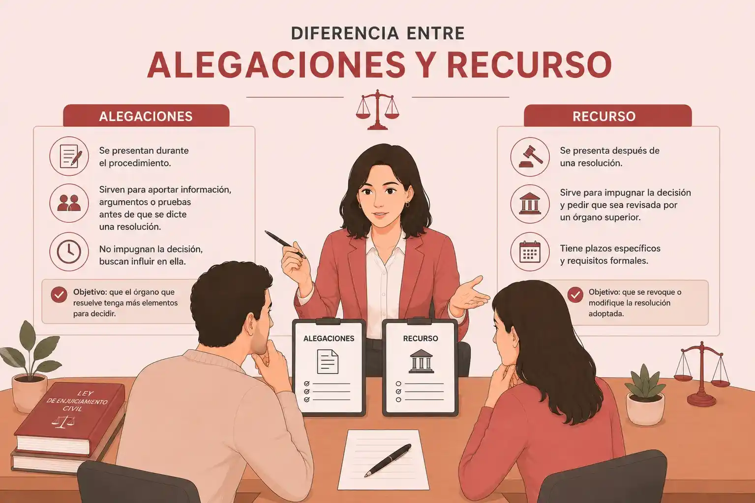 diferencia entre alegaciones y recurso abogacia ngomez