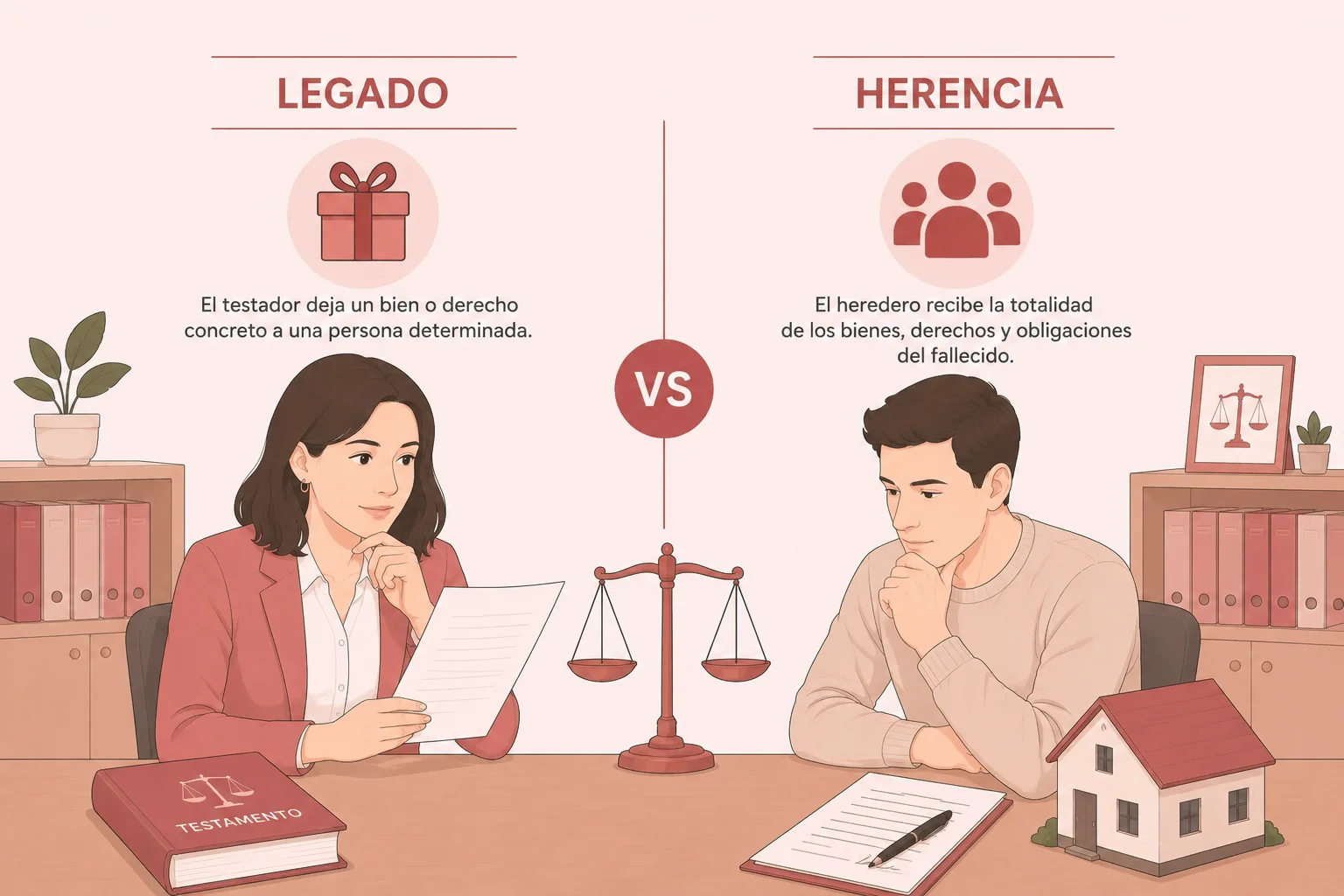 diferencia entre legado y herencia ii